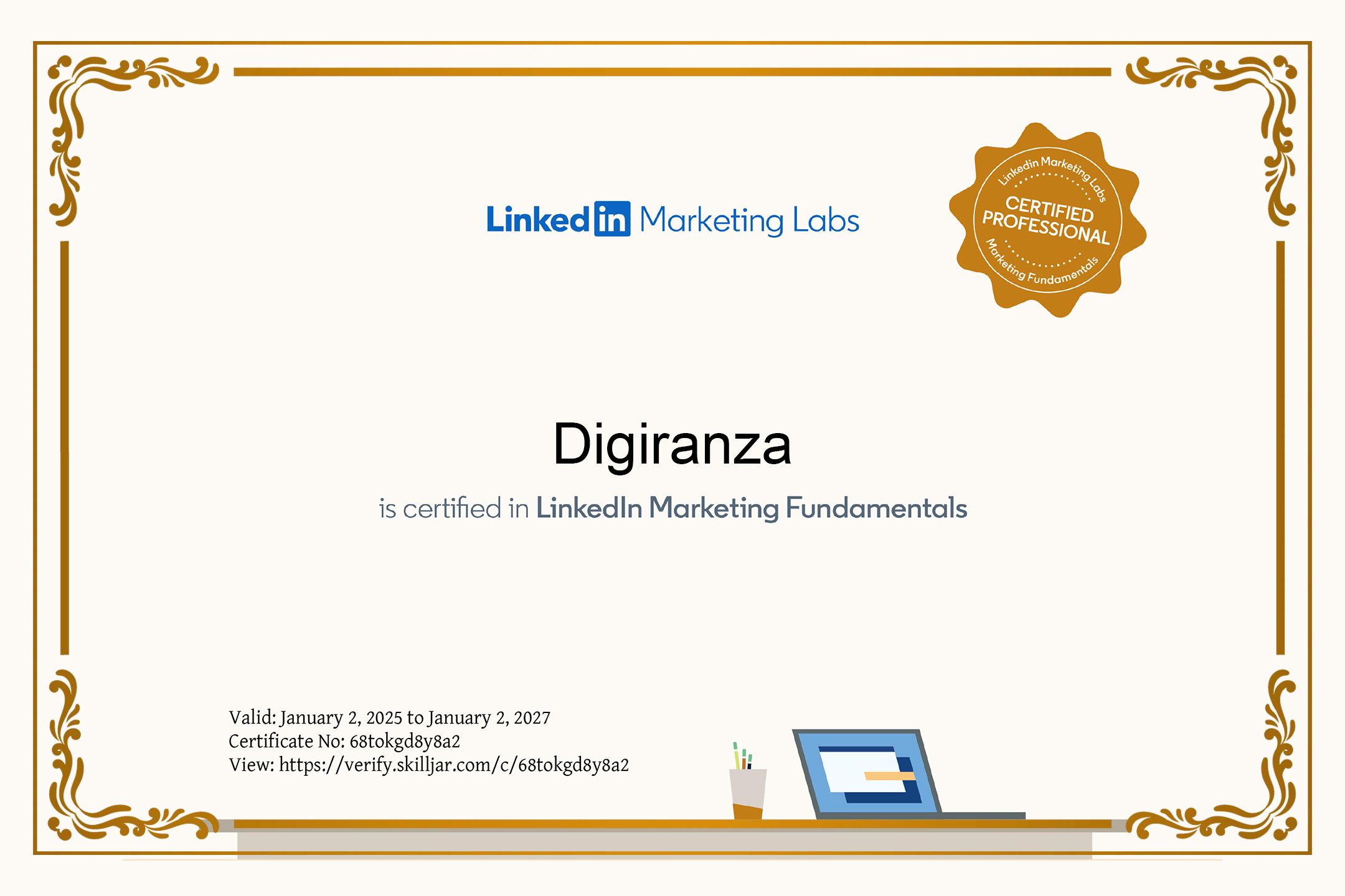 Linkedin Certificate
