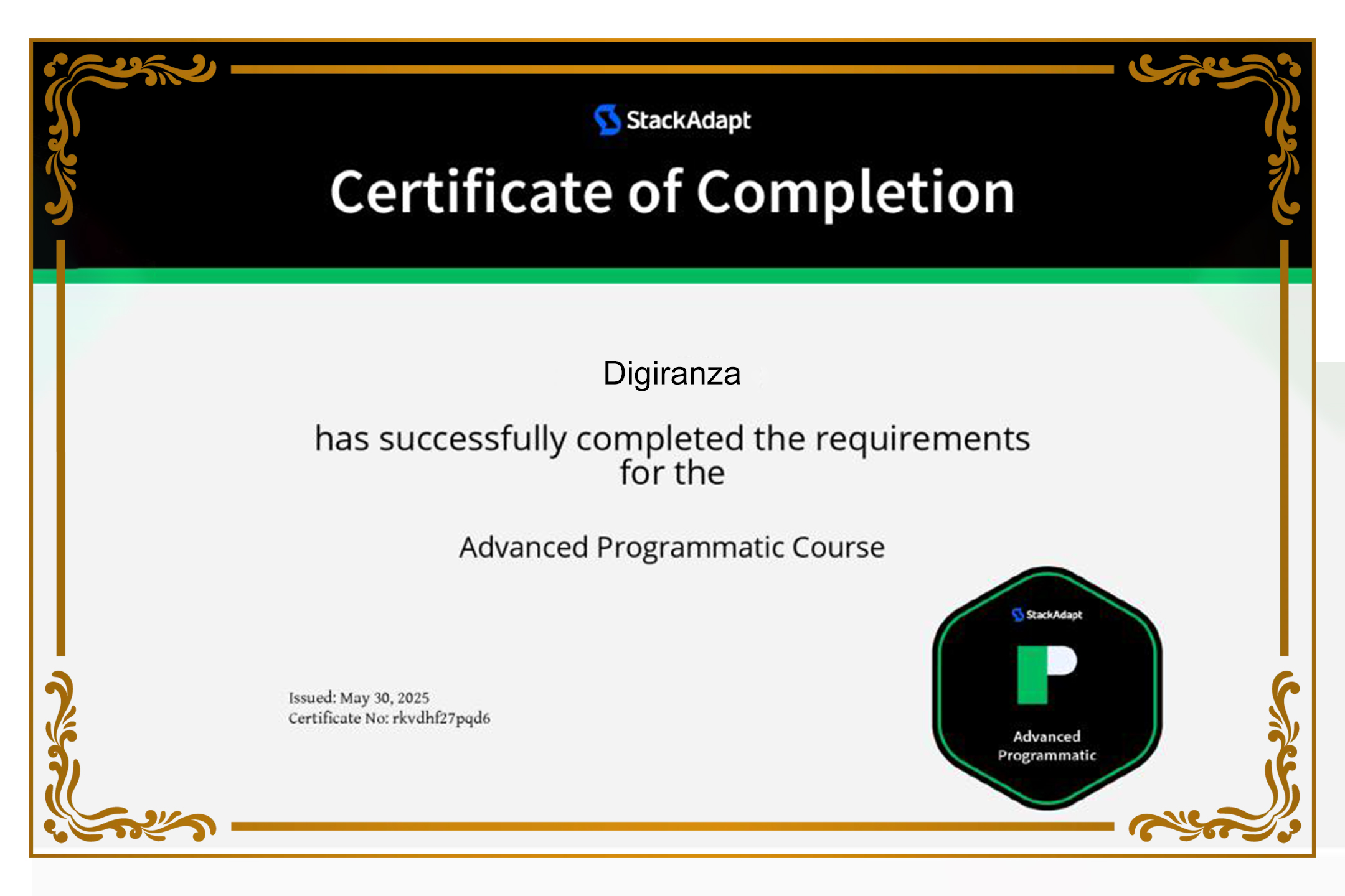 Linkedin Certificate